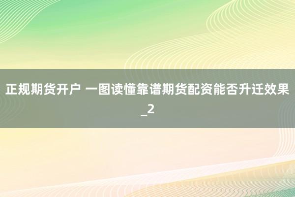 正规期货开户 一图读懂靠谱期货配资能否升迁效果_2