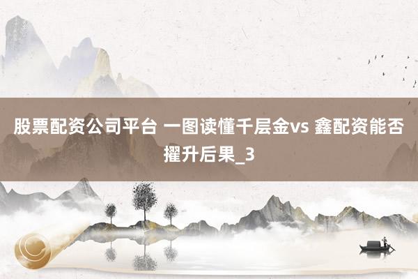 股票配资公司平台 一图读懂千层金vs 鑫配资能否擢升后果_3