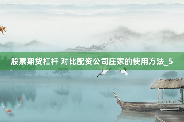 股票期货杠杆 对比配资公司庄家的使用方法_5
